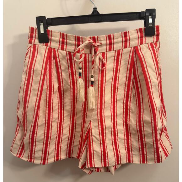 A Loves A, Red Striped Drawstring Shorts, MSRP $99 - Picture 2 of 16